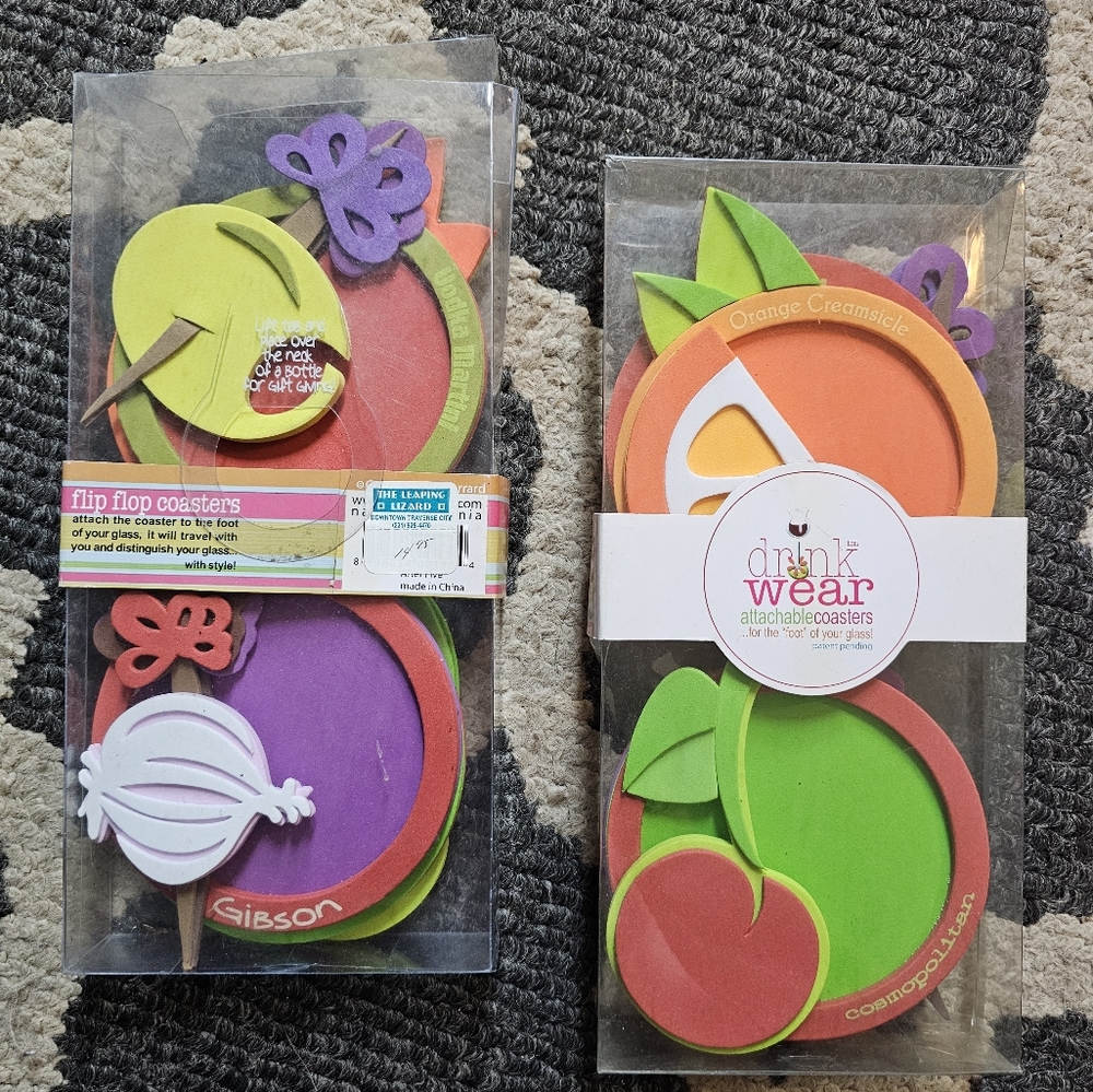 Drink Wear Attachable Coasters.